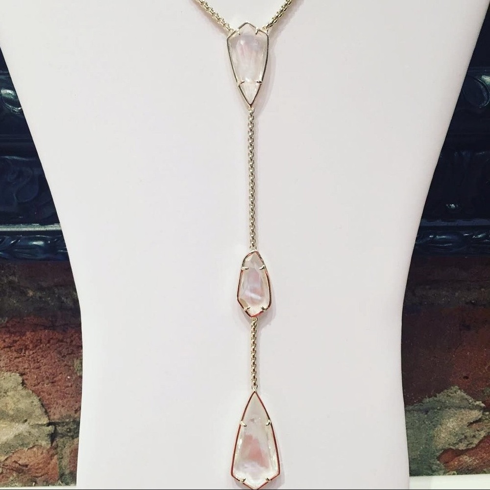 Kendra Scott Charlotte Necklace IMOP and GolD
